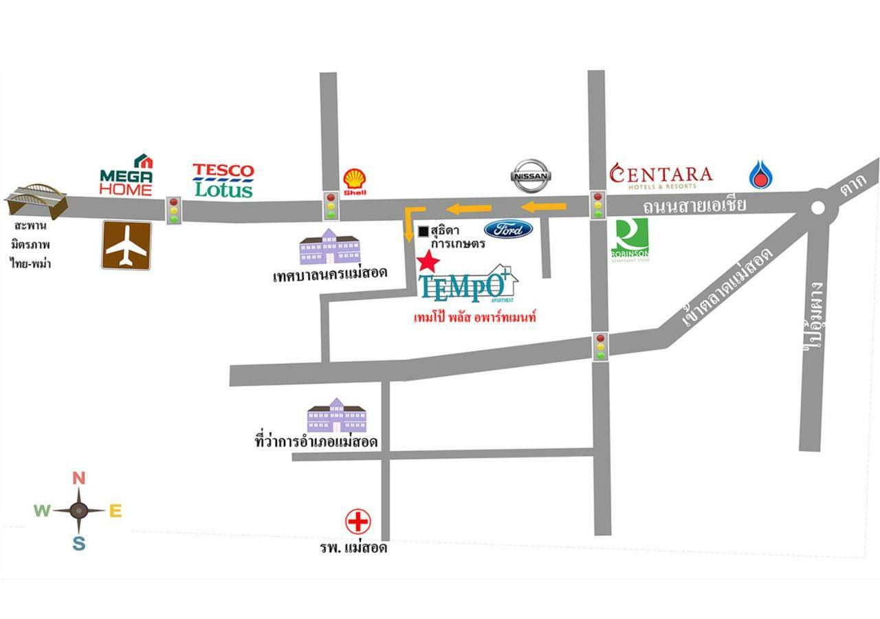 Tempo Plus Apartment Mae Sot Exteriör bild